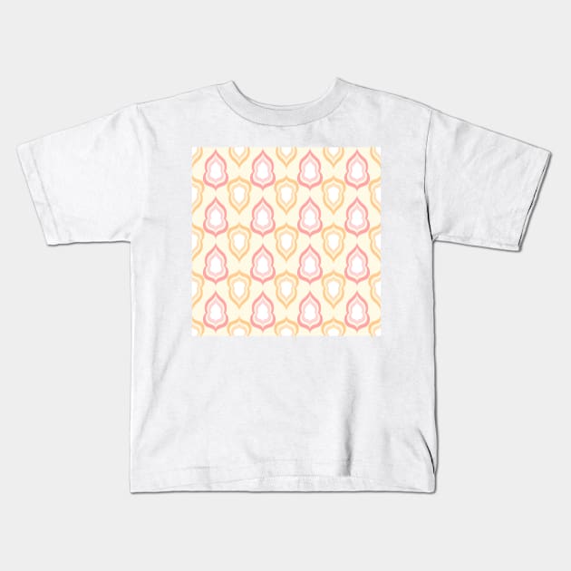 Seamless damask pattern Kids T-Shirt by AnaMOMarques